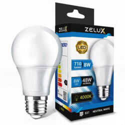 ZELUX Led Globe A60 8W E27 4000K Bec glob (ZXG8WNW)