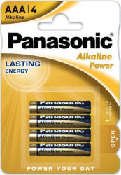 Panasonic ALKALINE Power micro baterie de lungă durată AAA LR06 B4 (BCT-01603) Baterii de unica folosinta