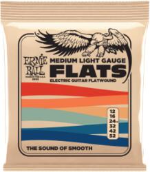  Ernie Ball FlatWound Electric Strings Medium Light 12-52