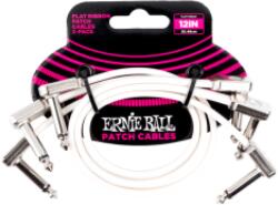 Ernie Ball FLAT RIBBON PATCH KÁBEL 30 CM 3 PACK White