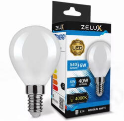 ZELUX Led Mini Globe G45 6W E14 4000K Mini Globe (ZXMG6E14WNW)