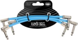 Ernie Ball Flex Patch Kábel 15cm 3 Pack Blue - 10% nyitási akció