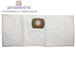 INVEST Sp. z o. o Mikroszűrős porzsák 3 darabos kiszerelésben univerzális, 20 literes porszívókhoz/takarítógépekhez, fekvő változat (UNI20FS)