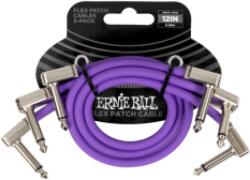 Ernie Ball Flex Patch Kábel 30cm 3 Pack Purple - jumbomusic