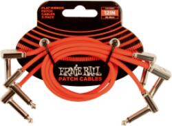 Ernie Ball FLAT RIBBON PATCH KÁBEL 30 CM 3 PACK RED