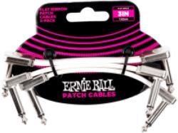 Ernie Ball Flat Ribbon Patch Kábel 7.5 cm 3 pack White - jumbomusic