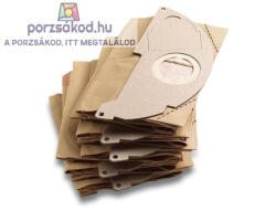 INVEST Sp. z o. o Papír porzsák, 5 darabos kiszerelésben Kärcher WD2 kompatibilis (Q205) (K13)
