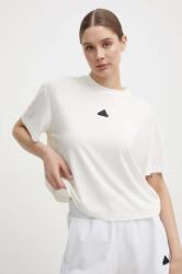 adidas t-shirt női, bézs, IQ4832 - bézs L