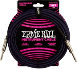 Ernie Ball ERNIE BALL SZÖVETKÁBEL FEKETE-LILA 5, 5M - jumbomusic