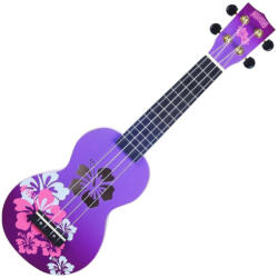 Mahalo Hibiscus Hibiscus Purple Burst Szoprán ukulele - 10% nyitási akció
