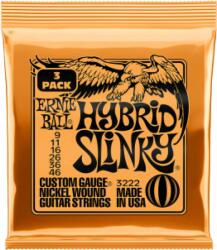  Ernie Ball Nickel Wound Hybrid SLINKY 9-46 3 Pack