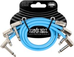 Ernie Ball Flex Patch Kábel 30cm 3 Pack Blue - jumbomusic