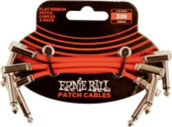 Ernie Ball FLAT RIBBON PATCH KÁBEL 7.5 CM 3 PACK RED