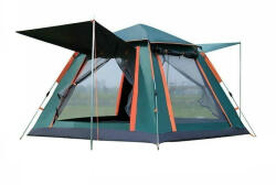 Tradesor Cort Camping Igloo Verde pentru 3 Persoane 200x200x160cm 960002_bl cu copertine (960002_bl)