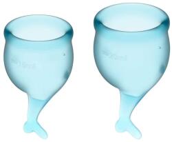 Satisfyer Feel secure Menstrual Cup (light blue)
