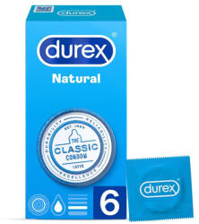 Durex CONDOMS NATURAL PLUS 6 db csomag óvszer