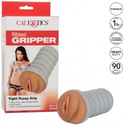 CalExotics Ribbed Gripper Tight Pussy Grip Brown- barna punci/pina