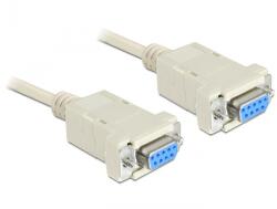 Delock cablu null modem serial, 9 pini piuliță / piuliță, 3 m