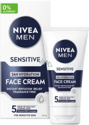 Nivea Men Sensitive hidratáló bőrápoló krém férfiaknak 75 ml (88818)