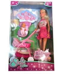 Simba Toys - Steffi baba rózsaszín babakocsival (105733067_2)