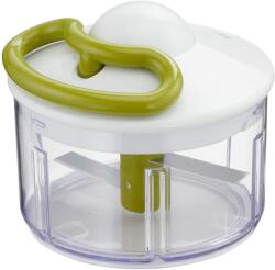 Tefal Tocator Tefal 5 secunde K13304, fara electricitate, capacitate: 500 ml, tocator multiplu pentru legume, fructe, ceapa, nuci, usturoi, alimente pentru copii, alb/verde/transparent (K1330404) Masina de tocat manual
