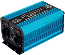 Somogyi Elektronic Invertor tensiune, 1000 2000W cu 2 prize cu protectie la supratensiune (SAIC1000TS)
