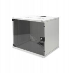 ASSMANN Rack szekrény 9U Digitus DN-19 09-US-1 Világosszürke Ral 7035 IP20 üveggel (DN-19 09-U-S-1)