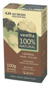  Vopsea de par pulbere 100% naturala Nr. 4.34 Blond Aluna 100gr