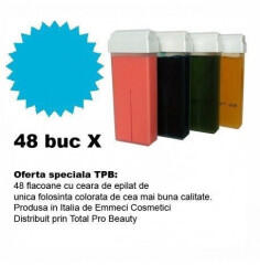 Emmeci Cosmetici Set 48 Rezerve Ceara Epilare Colorata