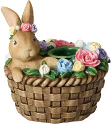 Villeroy and Boch V&B Spring Fantasy Accessories gyertyatartó, Nyuszi kosárban (35-9389-0033)