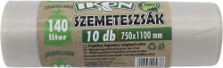  Ikon szemeteszsák 10db/roll 75x110 140l átlátszó-zöldhulladék