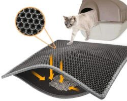Covoraș pentru litieră pentru pisici 65x45cm