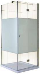 GLADYS Set perete duș fix, cu dimensiunile 80 x 80 x 185 cm, din sticlă securizată de 5 mm, GLADYS (20440474)