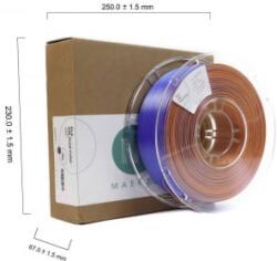 Maertz PLA Silk Dual Color nyomtatószál 1.75mm, 1kg selymesen fényes kék-narancssárga (PMMA-1021-005) (PMMA-1021-005)