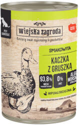 Wiejska Zagroda 24x400g Wiejska Zagroda Dog kacsa & körte nedves kutyatáp