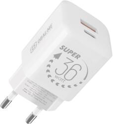 OBAL:ME GaN Wall Charger USB-A + USB-C 36W White