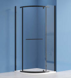 Roltechnik Zuhanykabin, Roltechnik Jandis íves zuhanykabin, fekete elox, 80x80 N0800 - zuhanykabin