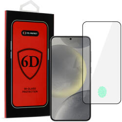 Tel Protect Full Glue 6D edzett üveg SAMSUNG GALAXY S25 EDGE BLACK (ujjlenyomat feloldással) üvegfólia