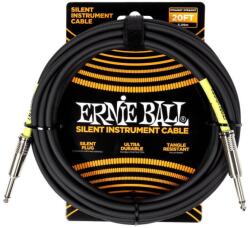 Ernie Ball 6473 Classic Silent 6m gitárkábel, egyenes csatlakozók, fekete