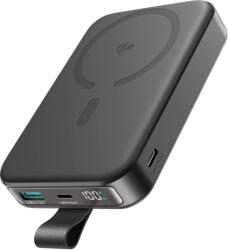 JOYROOM JR-PBM11 Vezeték nélküli Mágneses Powerbank 10000mAh 22.5W fekete (JR-PBM11)