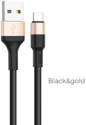 hoco. USB A - Type-C 2A X26 1 m fekete-arany kábel
