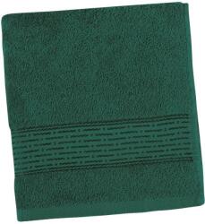 BellaTEX 17/36 frottír fürdőlepedő, csíkos, 70×140 cm, sötétzöld (248)