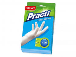 Paclan Practi latex gumikesztyű M-es méret 10db/csomag (GA4762)
