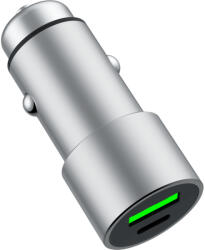 Dviced - Autós Töltő 48W - 1XUSB-C + 1XUSB-A - Metal