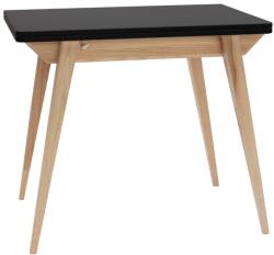 Ragaba Fekete lakkozott összecsukható étkezőasztal RAGABA ENVELOPE II. 90 / 130 x 65 / 90 cm (NRAGABATE_EBLACK)