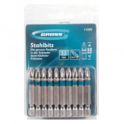 GROSS PH2x50mm 10db professional bitkészlet (11335) - aqua