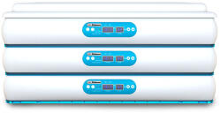 360-as tojáskeltető automata hőmérséklet, páratartalom és automatikus tojásforgatással, Electromures EM 3005-360, 510 W, fehér-kék