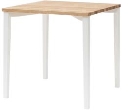 Ragaba TRIVENTI 80 x 80 cm-es fa étkezőasztal fehér talppal (RAGABATT11)
