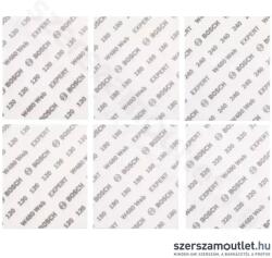 Bosch EXPERT W480 Web 1/4 kézi csiszolólap készlet, G120/G180/G240/G320, 115x140mm, 6db-os (2608902431) (2608902431)