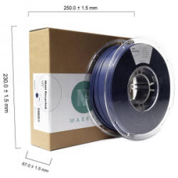 Maertz PLA Matt Recycled nyomtatószál újrahasznosított anyagból 1.75mm, 1kg matt kék (PMMA-1014-004) (PMMA-1014-004)